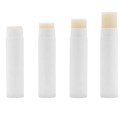 Lip Balm Express Generic Lip Balm Bulk Unlabeled - Made in USA 100 Pack Vanilla White Bulk Chapstick - Natural Ingredients