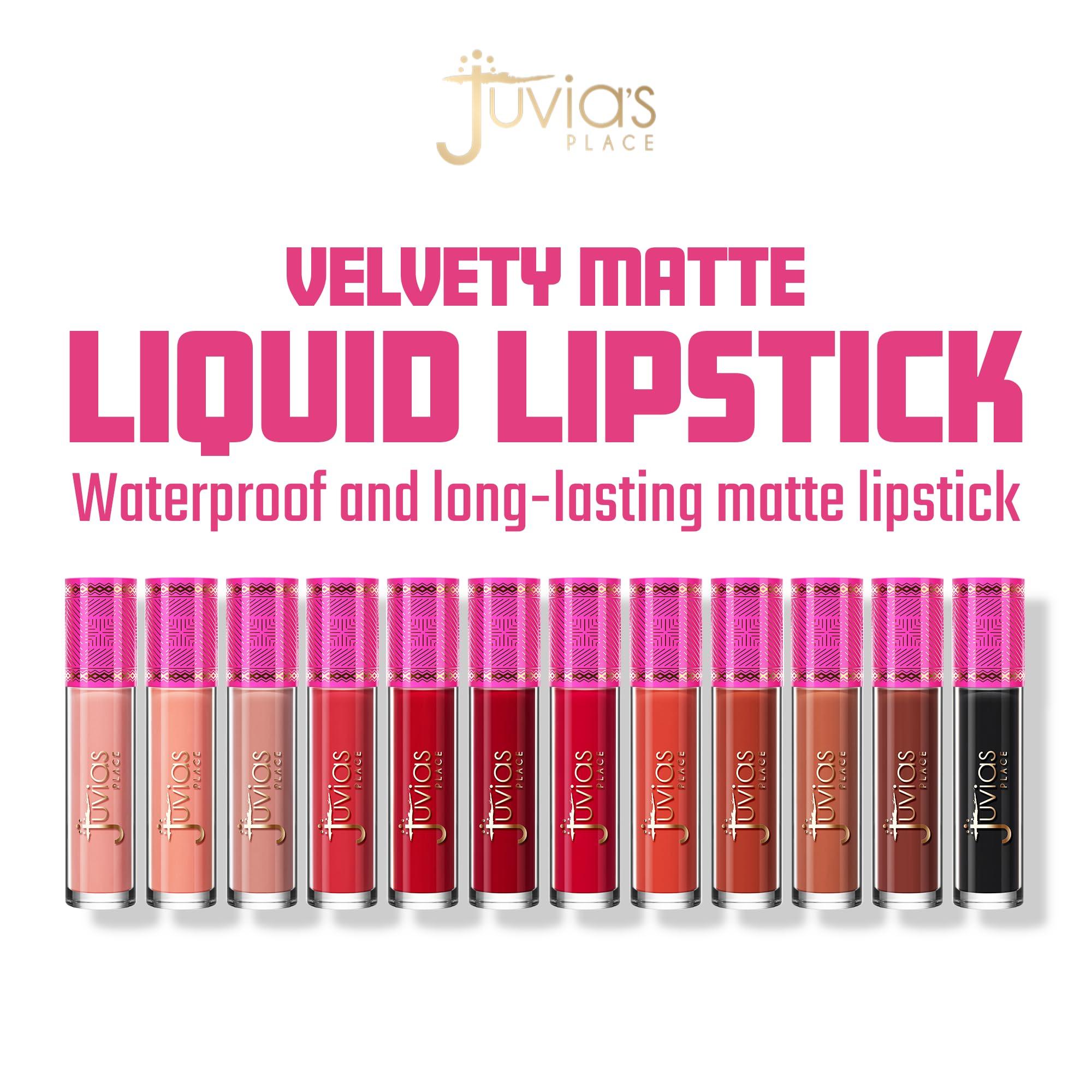 Juvia's Place Juvia's Place Velvety Matte Liquid Lipstick Soil - Hydrating, Long-Wearing, Velvety Soft & Feather Light - Hyperpigmented Creamy Matte Lipstick for Women