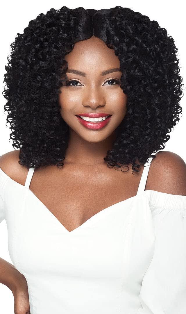 Outre Outre Purple Pack Big Beautiful Hair Kinky Curly Style Human Hair Blend Weaves - BOUNCY (1B)