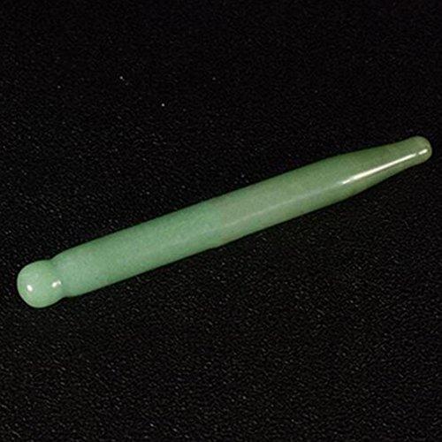fengshuisale Feng Shui Gua Sha Facial Scraping Massage Tool Hand Made Natural Jade Green Guasha Board Spa Acupuncture Therapy Massage Stones-Set of 3 W3428