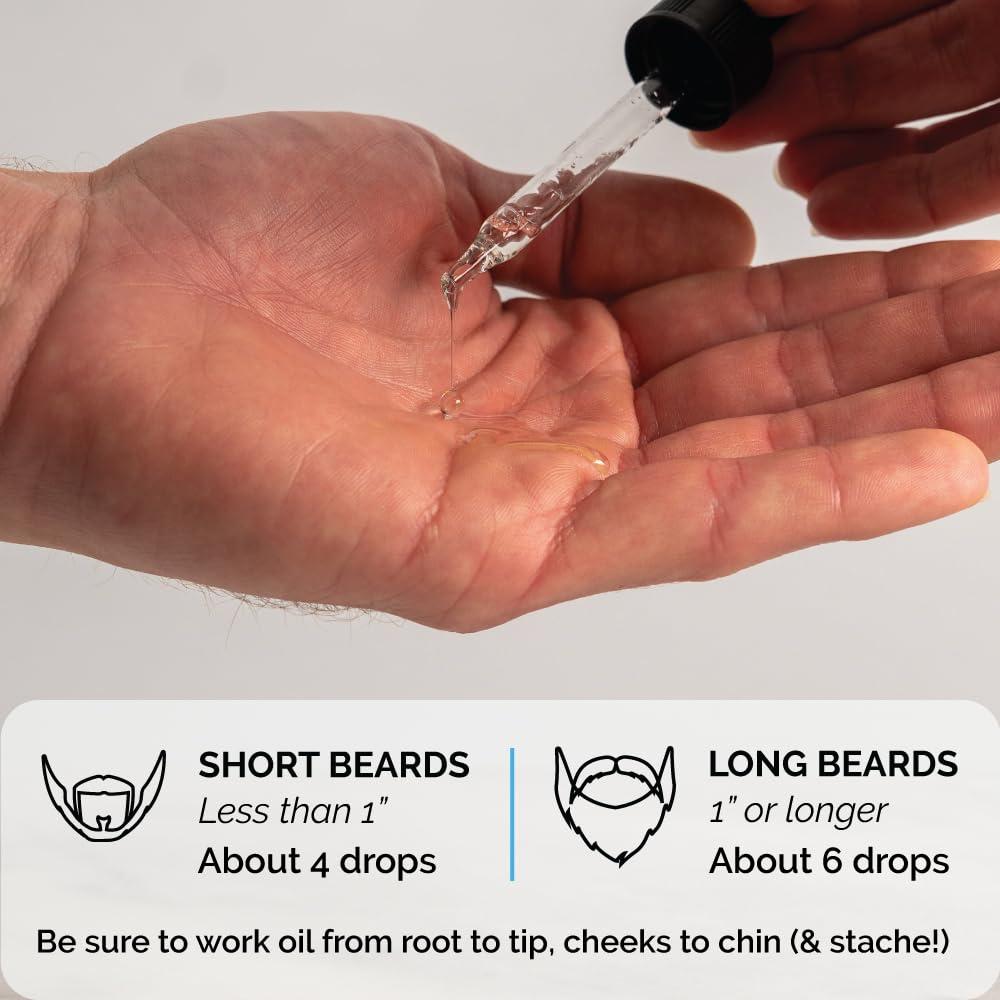 ZEUS ZEUS Natural Beard Oil, Premium Conditioning Beard Oil to Soften Beard & Mustache – MADE IN USA (Sandalwood) 1 oz.