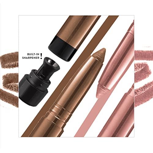 LAURA GELLER NEW YORK LAURA GELLER NEW YORK Kajal Longwear Kohl Eyeliner Pencil with Caffeine, Smooth & Blendable Makeup, Dark Brown