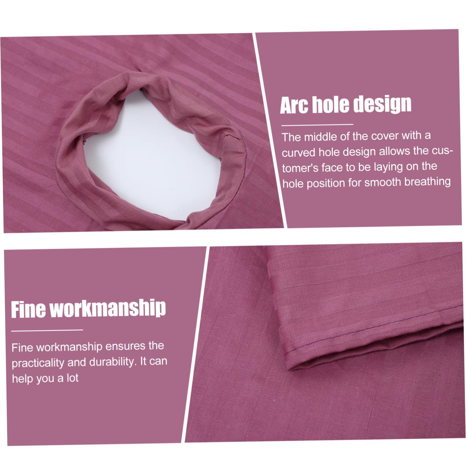 ABOOFAN ABOOFAN 2pcs Massage Table Towel Soft Prone Pillow Massage Headrest Massage Spa Bed Massage Cradle Massage Pillow Basic Massage Cushion Salon Pad Linen Satin Cloth