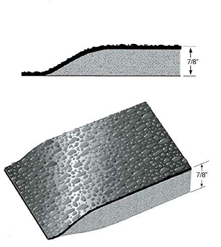 Rhino Mats Rhino Hide Salon Mat 3\' x 3.5\' (Rectangular, Gray 1/2\'\' Thick)