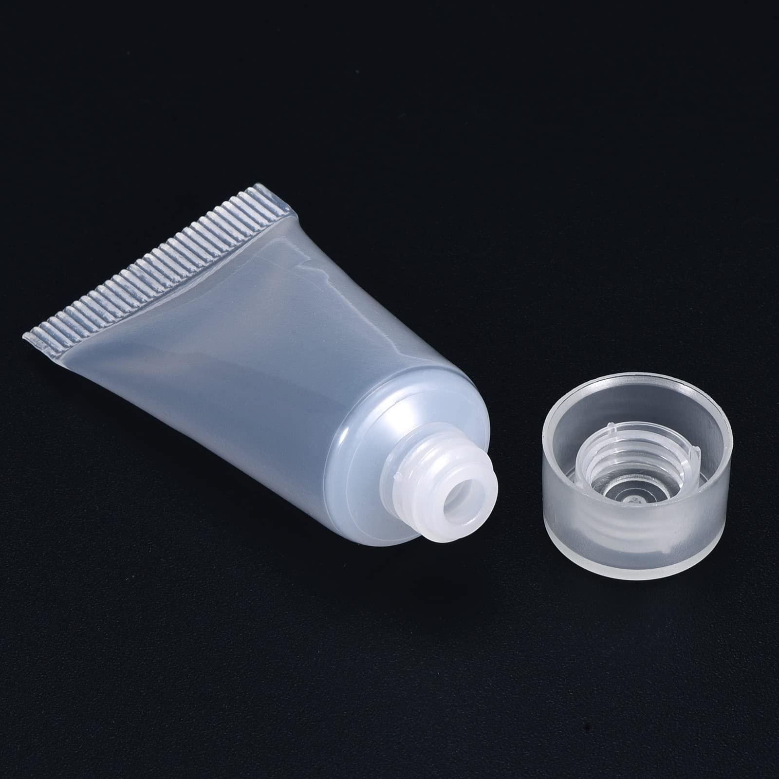 PATIKIL PATIKIL 5ml Squeeze Tube, 20 Pack Empty Cosmetic Tubes Plastic with Flip Lid for Travel Household, Clear