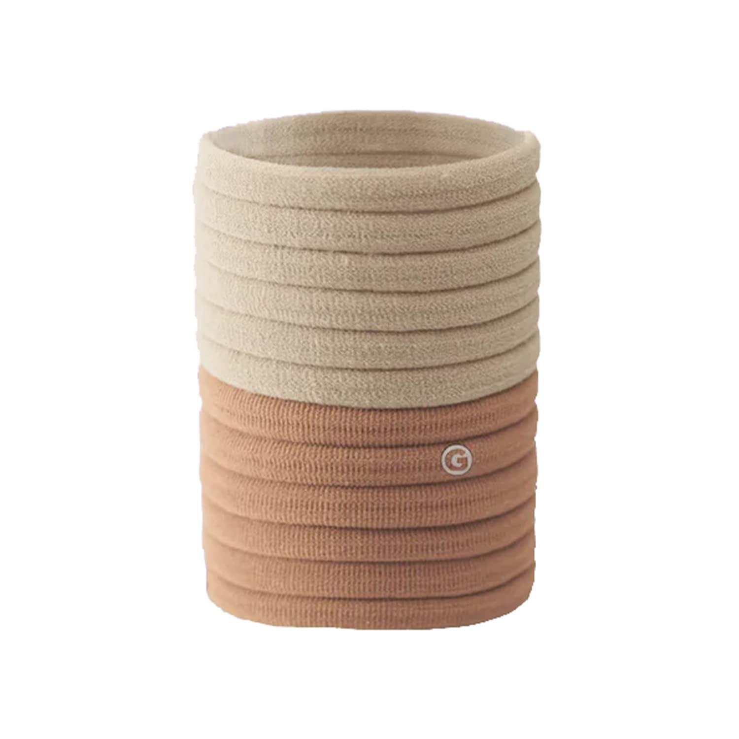 GIMME Gimme Beauty - Extra Fine Hair Ties - Blondie - Seamless, No Break Microfiber Elastic Hair Ties - Firm Yet Gentle Hair Accessories with All Day Hold + No Snagging, Dents, or Breakage (12 Count)