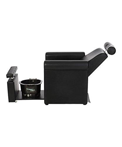 Buy-Rite Salon & Spa Equipment Buy-Rite Salon & Spa Equipment Mona Lisa Plumb Free Pedicure Chair - No Plumbing, Adjustable, Portable, Removable, Black, CHM-2320-5H-BLACK