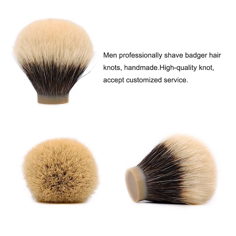 Boti Boti Brush-SHD NC Finest Two Band Badger Hair Knot Gel Tip Bulb Type Daily Barber Beard Care Tool Beard Shaping Kit (20mm)
