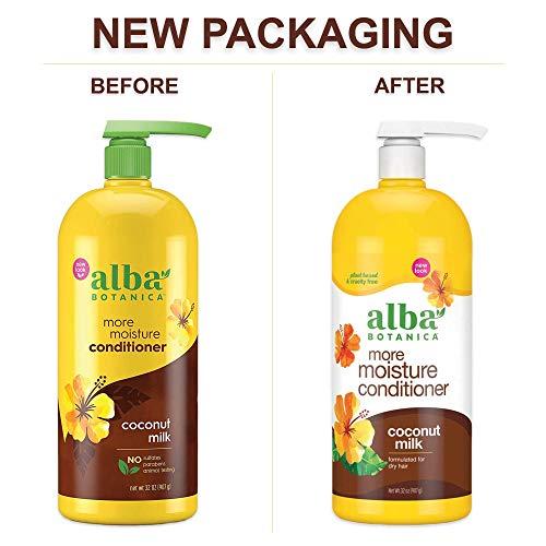 Alba Botanica Alba Botanica Conditioner, More Moisture Coconut Milk, 32 oz. (Packaging May Vary)