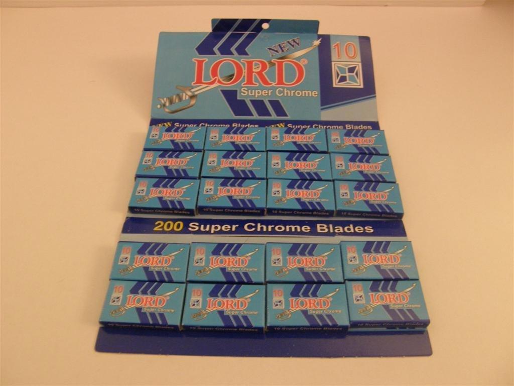 LORD 100 Lord Double Edge Safety Razor Blades SUPER CHROME by LORD RAZORS