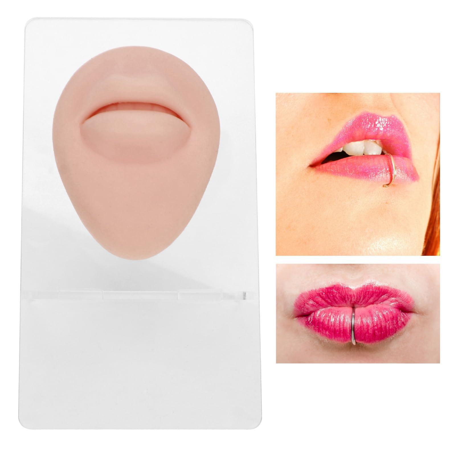 RTLR Piercing Body Model, Soft Compact Silicone Piercing Body Model 3D Simulation Lightweight for Display for Jewelry Stores (Medium Skin Color)