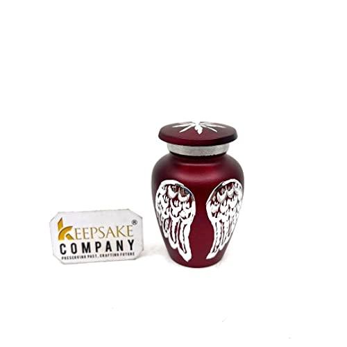 KEEPSAKE COMPANY Red Small Urn for Ashes, Mini Urns for Human Ashes, Cremation Keepsakes for Ashes, Small Keepsake Urns for Human Ashes, Decorative Ash Urn, Ash Holders for Human Ashes (Set of six/6) from Keepsake Co