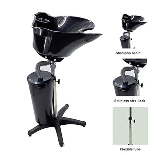 ZJDYDY Adjustable Hair Washing Sink Shampoo Basin-Health Salon Hairdressing Back Wash Portable with Stand, Sink Hair Basin for Barber Shop Beauty Salon