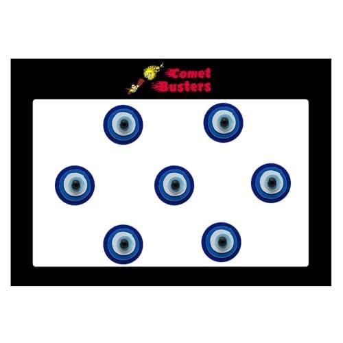 Crystalline Jewelry Crystalline Jewelry Blue Head Bindi Traditional Third Eye Design Velvet Material Face Gems Face Jewel Makeup For Women (2 Pack)(8mm), Medium