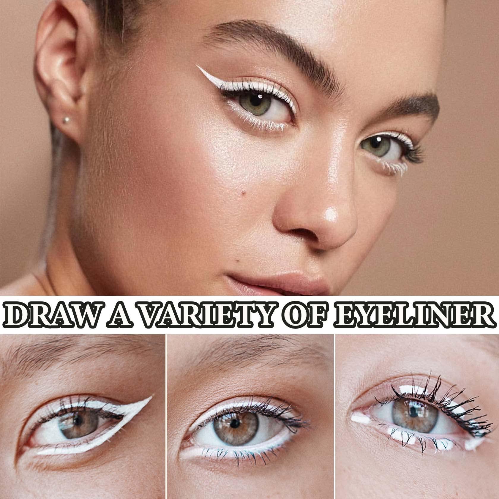 WENJLYJ WENJLYJ 12 PCS White Eyeliner Pencils,Professional Long Lasting Waterproof White Makeup Pencils,Highly Pigmented Inner Corner Eye Highlighter Eyeliner Pencil White Eye Liner Pen Sets for Women