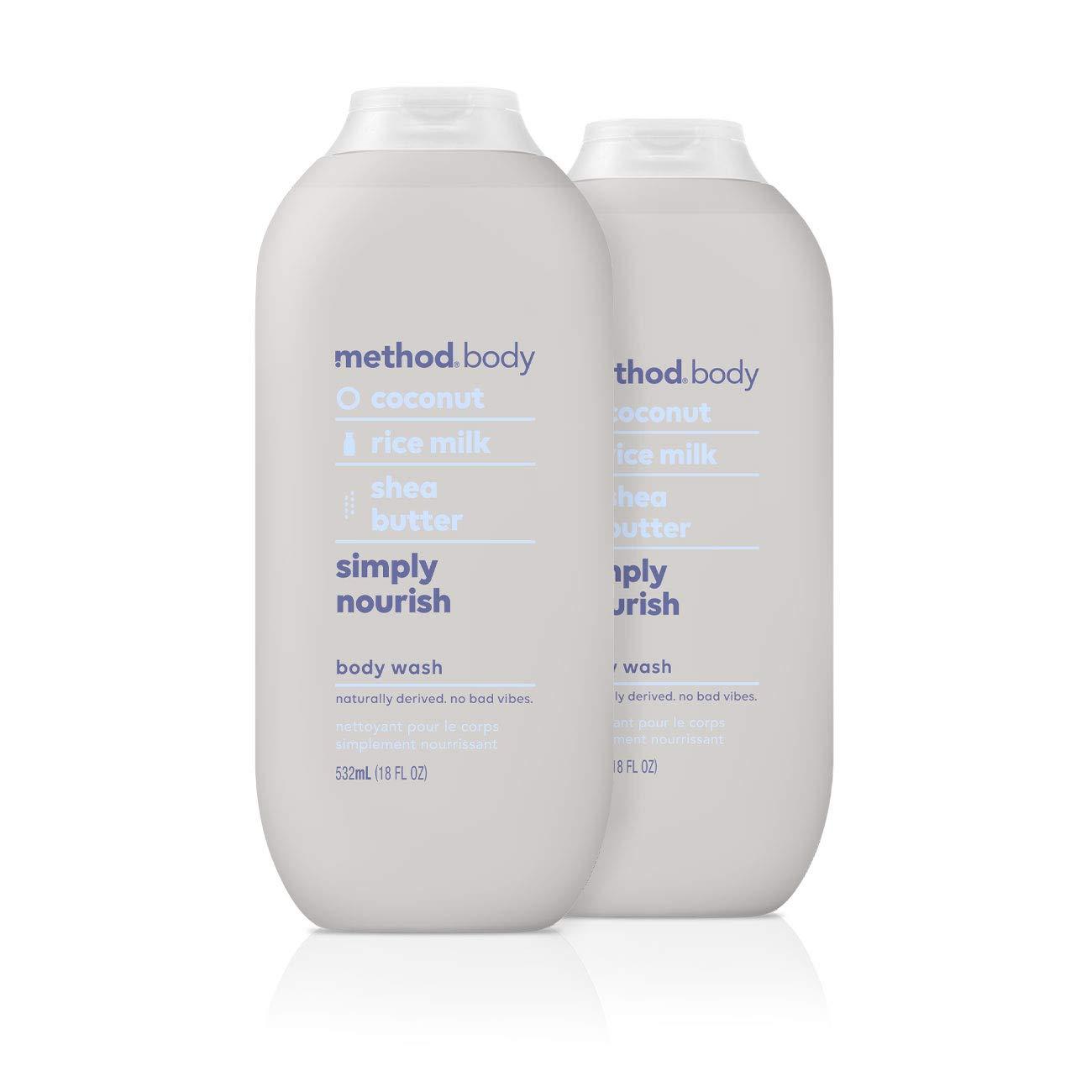 Method Method Method Body Wash, Simply Nourish, 18oz, 2 Pack, Simply Nourish, 18 fluid_ounces