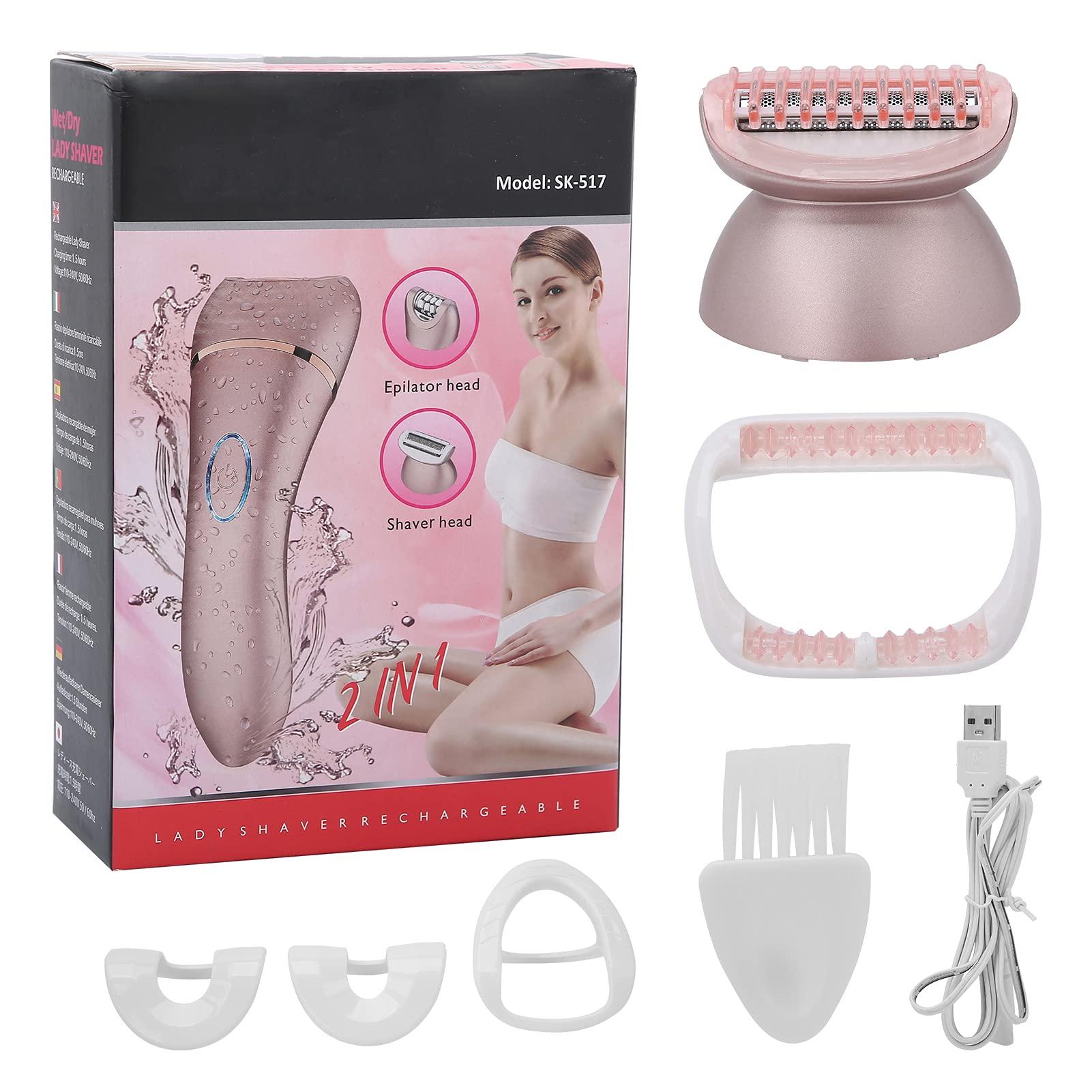Brrnoo IPX6 Waterproof Electric Hair Remover Epilator Wet Dry Dual Use Hair Removal Machine