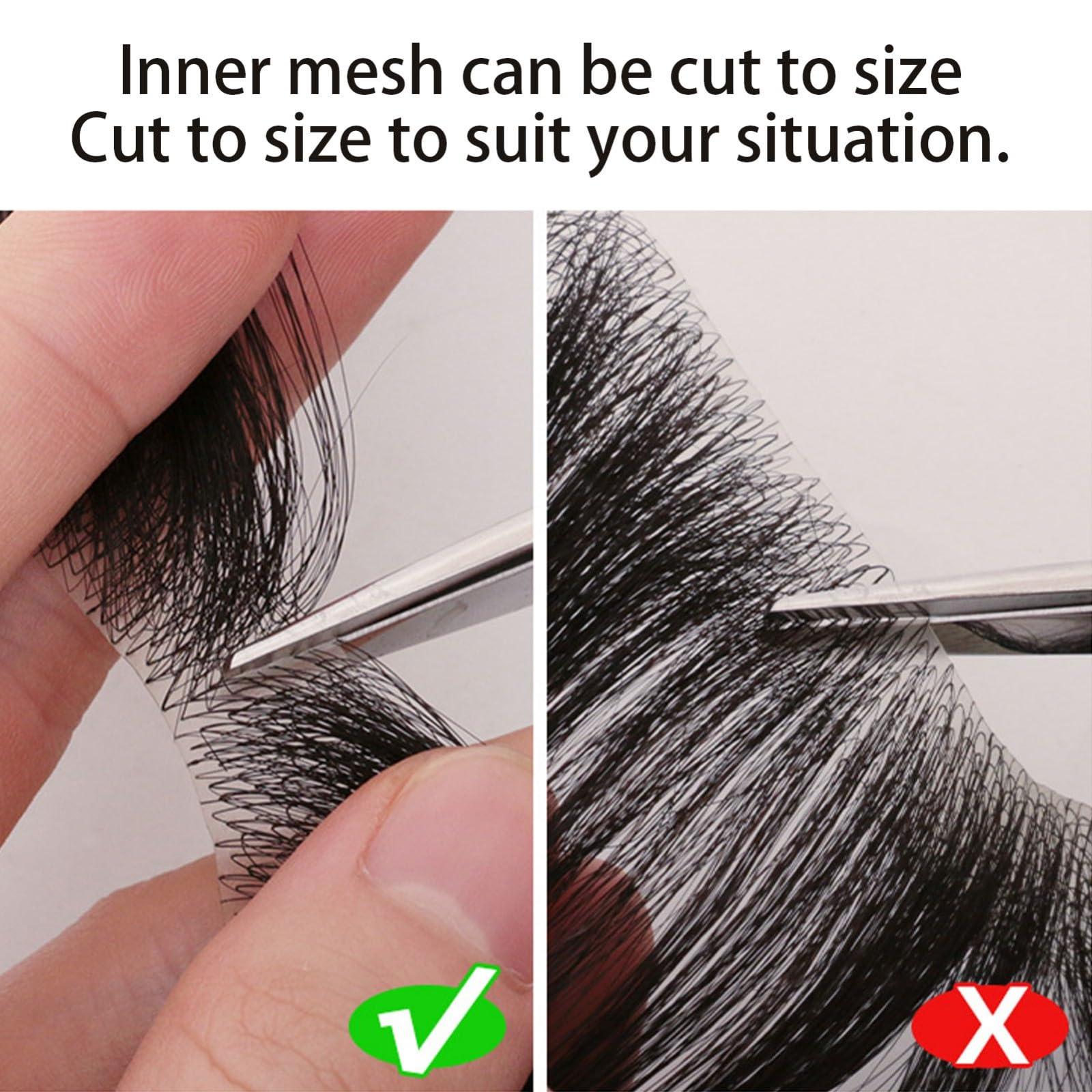 ZBYXPP ZBYXPP Front Hairline Hair Patch, Human Hair Replacement Burns Without Hair for Bald Spot Toupee Men/Women Hair Loss Cover-Up(6cm,3 * 3 * 4)