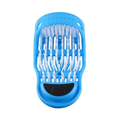 EVERMARKET Evermarket Magic Feet Cleaner Simple Foot Scrubber Feet Shower Spa Easy Feet Cleaning Brush Exfoliating Foot Massager Slipper(Blue)