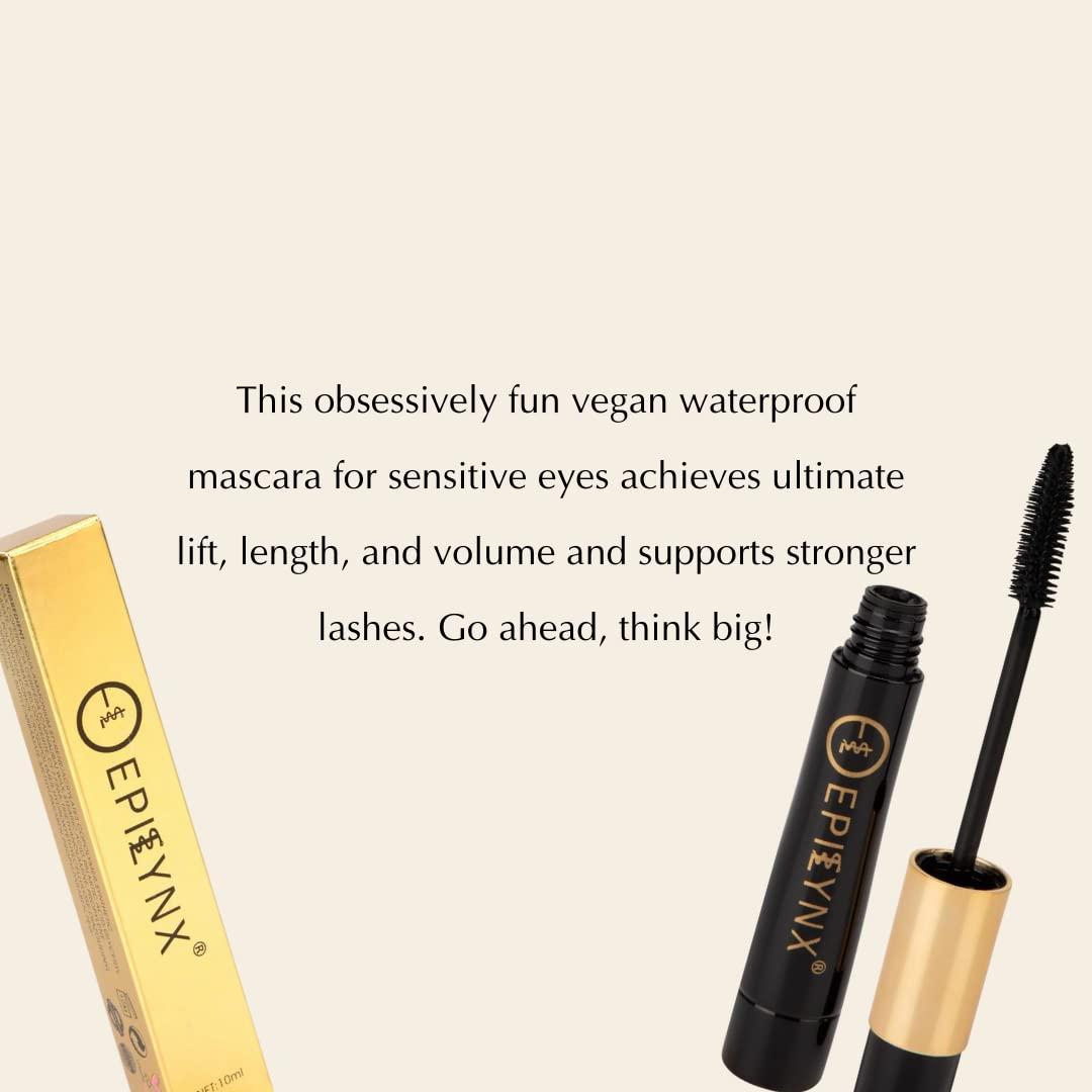 EPILYNX Liquid Carbon Black Mascara - Telescopic Mascara Looks - Gluten Free, Hypoallergenic, Vegan - for Voluminous Lashes EpiLynx by Dr. Liia