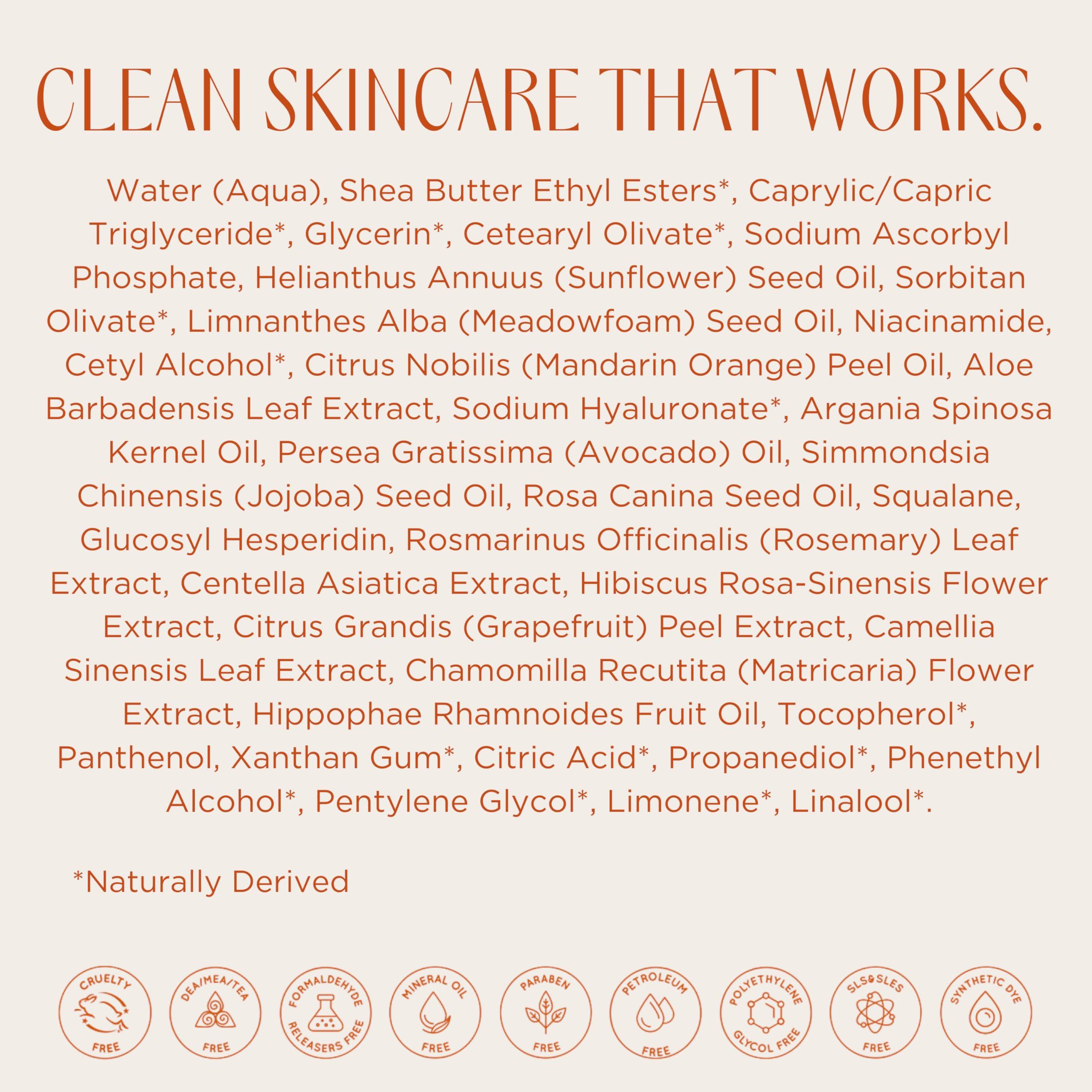 InstaNatural InstaNatural Vitamin C Moisturizer Face Cream, Brightens and Reduces the Look of Fine Lines and Wrinkles, Moisturizing Lotion for Dry Skin, with Hyaluronic Acid, 3.4 FL Oz