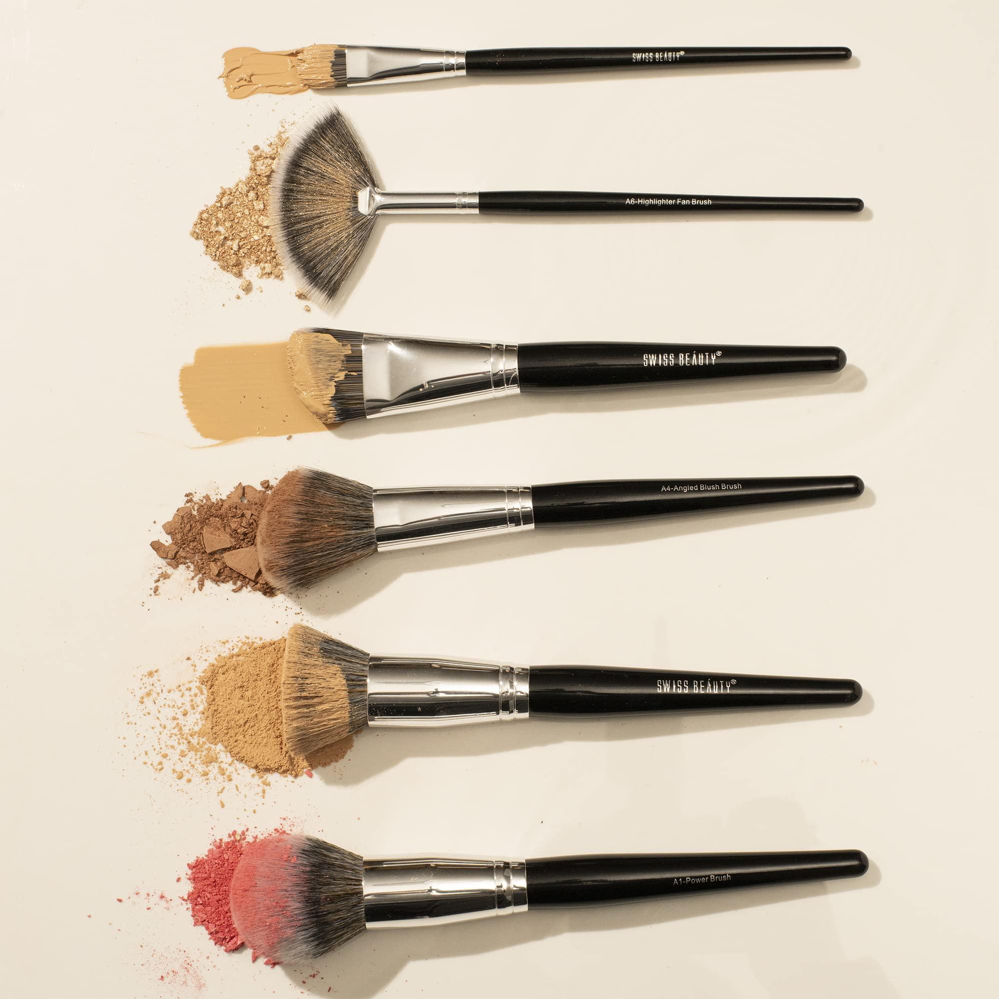 SWISS BEAUTY Swiss Beauty Professional Makeup Brush for Face & Eye Makeup| Set of 20 | Soft & Synthetic Bristles | Durable