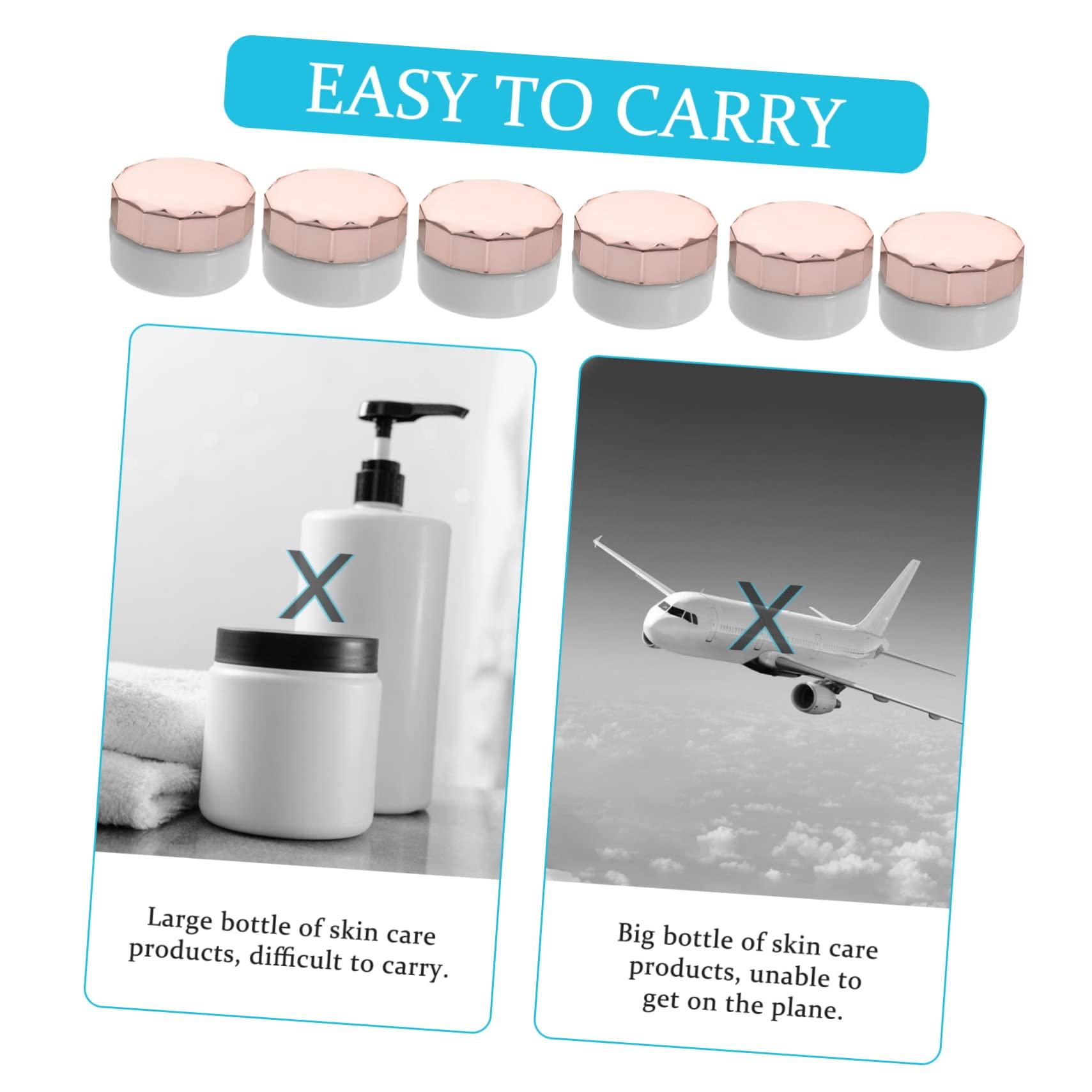 NOLITOY NOLITOY 36 Pcs Cream Box Moisturizer Dispenser Small Makeup Organizer Airless Pump Bottles Makeup Travel Containers Moisturizer Face Cream Plastic Refillable Jars for Cream Lotion