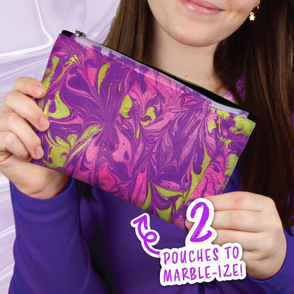 Fashion Angels Fashion Angels Marble Dye Kit 12714, DIY Tie Dye Marbling Paint Kit for Kids with 2 Zippered Pouches, Swirling Tool, Recommended for Ages 8 And Up