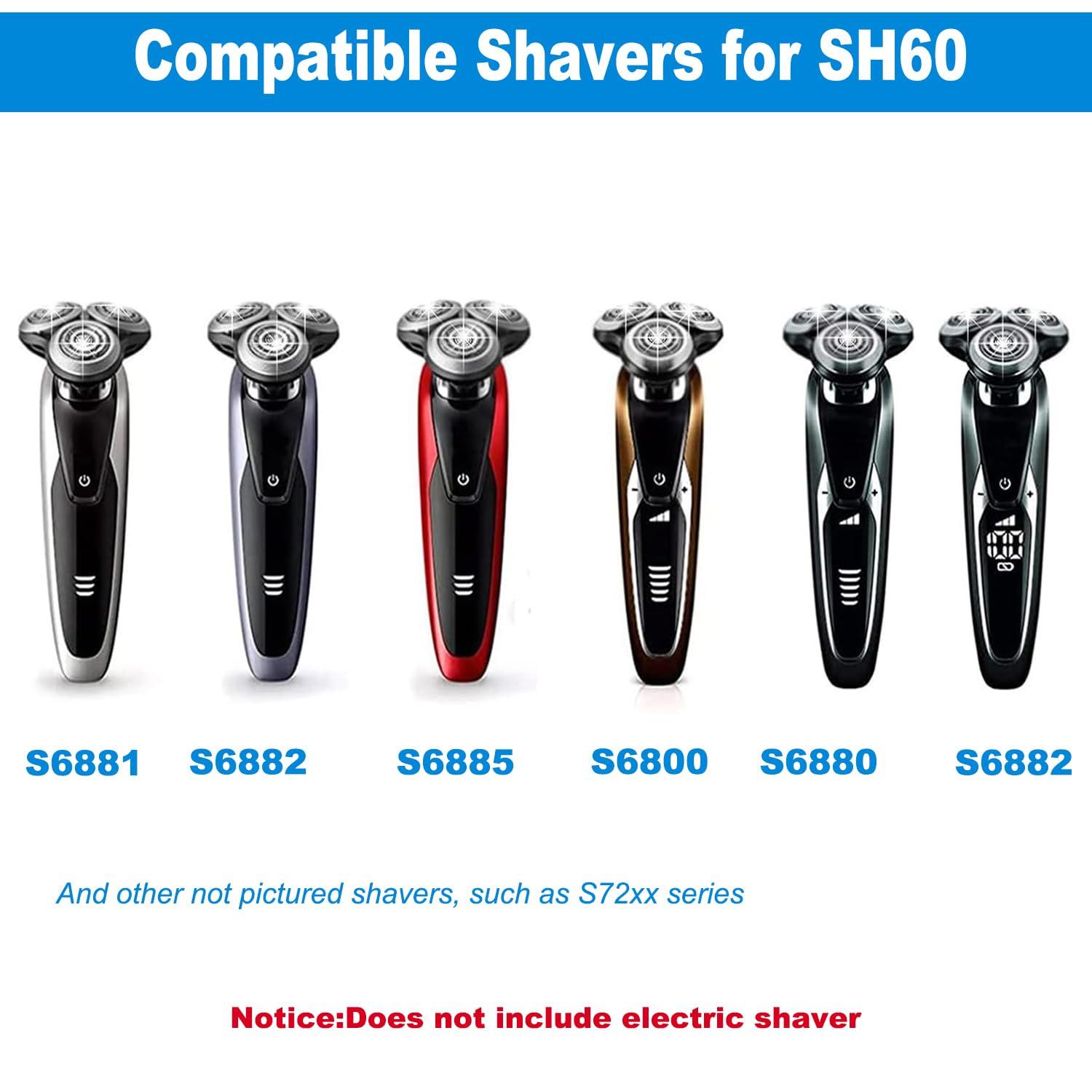 JIANCENGYU SH60 Replacement Heads Compatible with Philips Norelco Series 6000 Replacement Blades, for norelco 6000 Replacement Heads for Philips norelco 6000 Series Replacement Blades,Upgraded Blades