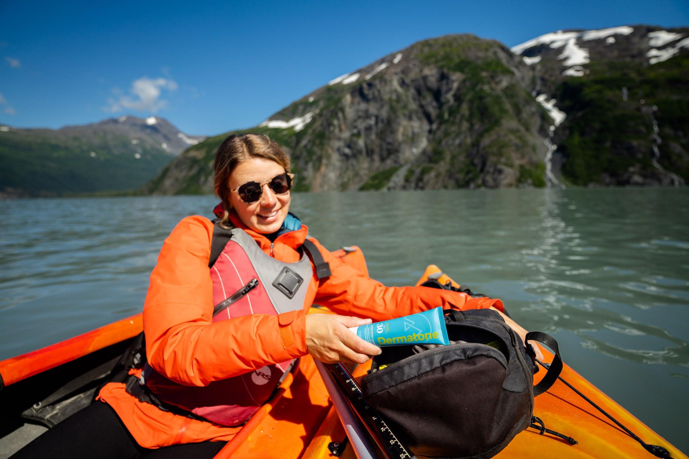 DERMATONE Dermatone Sport Sunscreen Lotion SPF 30 | Water Resistant (80 min), Oxybenzone and Octinoxate Free Sunscreen for Body and Face | Moisturizing Broad Spectrum UVA/UVB Protection SPF Lotion | 3oz