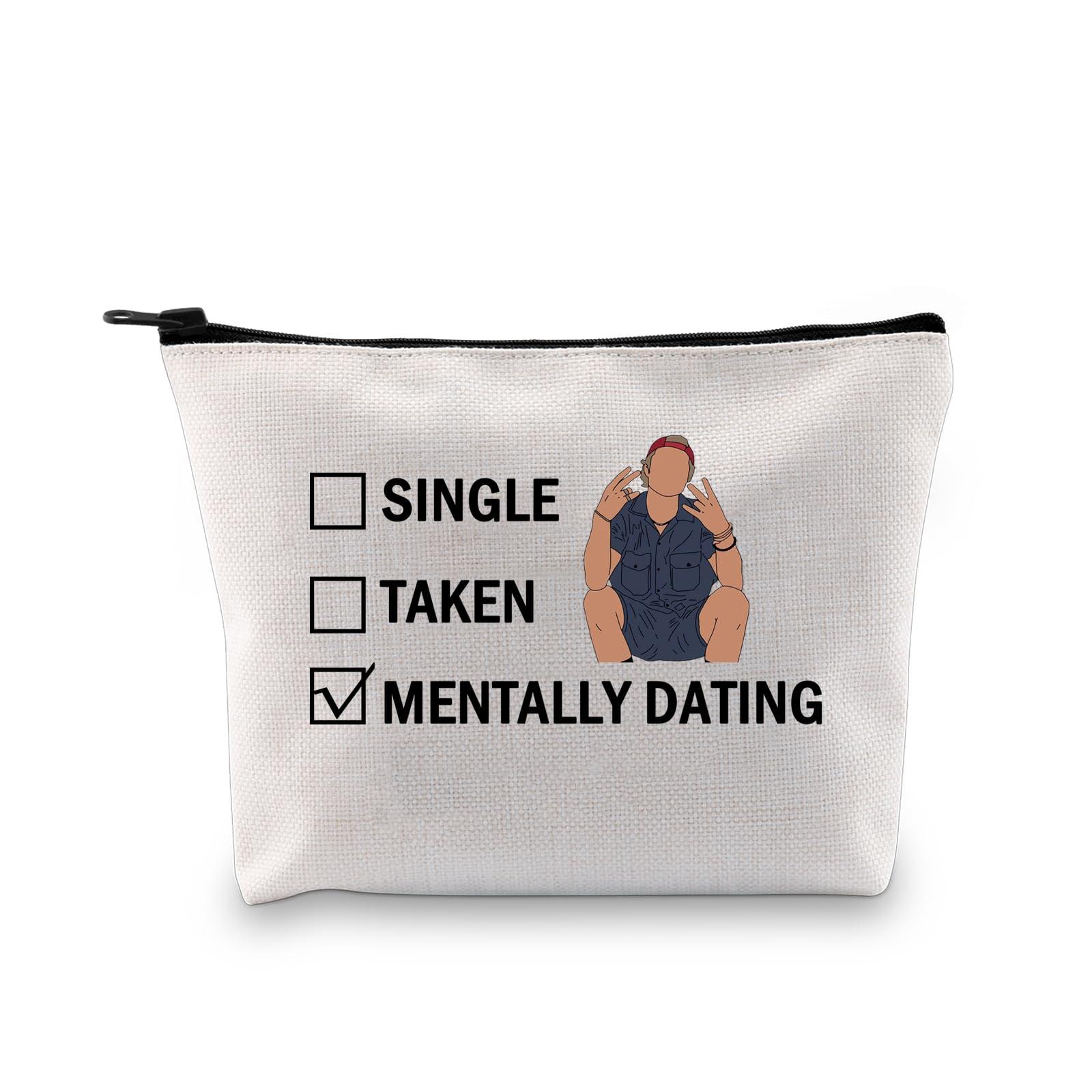 G2TUP G2TUP JJ Maybank Inspired Gift Dating JJ Maybank Makeup Bag Rudy Pankow Fan Cosmetic Bag Rudy Pankow Merch (JJ Maybank White Bag)