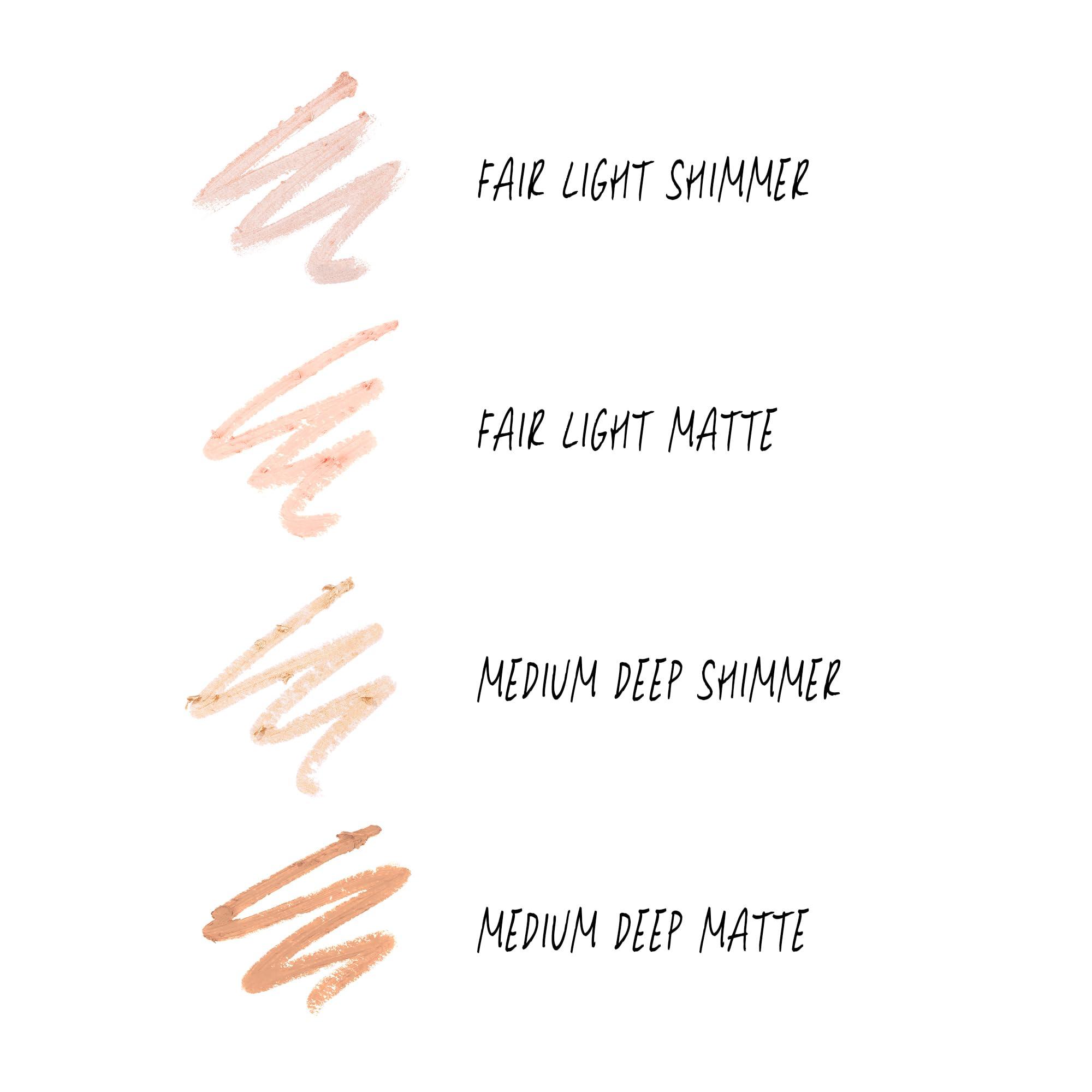 WUNDERBROW Light-Sculptor Highlight Duo Pencil, Dual Ended Matte & Shimmer (Fair/Light)