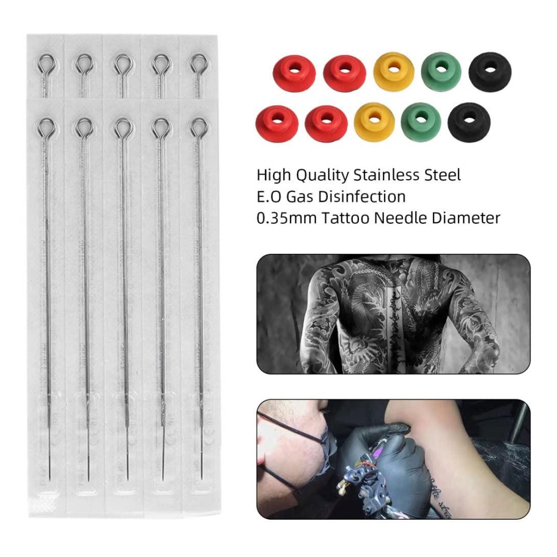 XUEYEGONGJI tattoo needles set Hand Poke and Stick Tattoo Kit Body Artist Template Sticker Needle Set with Bandage 7RL