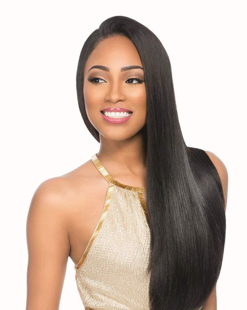 Sensationnel Sensationnel Empire Yaki weave hair - Empire straight human hair yaki texture hair for weaving and sew in styles - Empire Yaki 1 pack (14 inch, BL/DARKBLONDE)