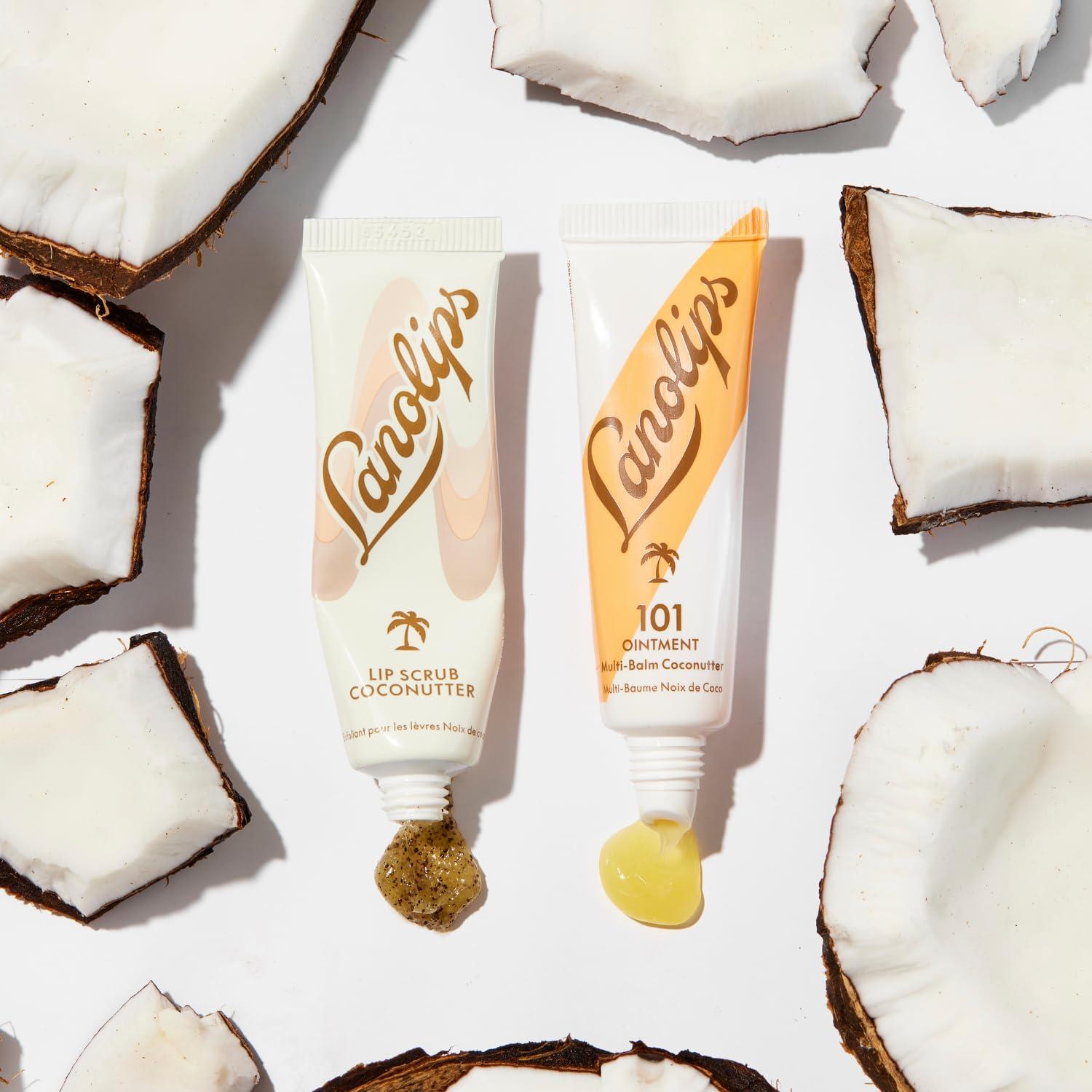 Lanolips Lanolips Coconutter Lip Scrub & Lip Balm - Lip Rituals Lip Care Kit Infused with Pure Lanolin & Coconut Oil - Gently Smoothes and Hydrates Dead Skin (2 Count)