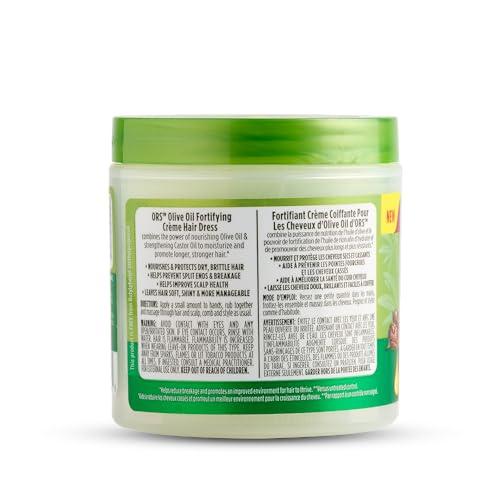 ORS ORS Olive Oil Moisture Restore Creamy Aloe Shampoo, Fortifying Cream Hair Dress, Strengthen & Nourish Replenishing Conditioner - Bundle