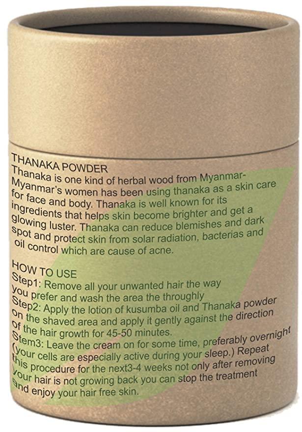 Met Herb Met Herb Metherb Thanaka Powder for Permanent hair removal 100g Eco Friendly Packing Brown ABL092 0