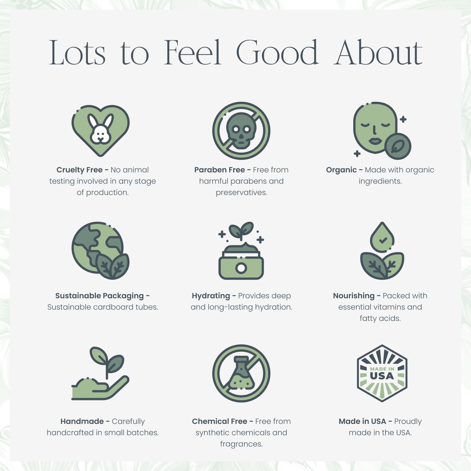 White Sparrow Farmacy Organic Tallow Lip Balm (Peppermint) from Grass Fed Cows. Super hydrating with Tallow, Olive Oil, Honey, and Beeswax. Sustainable Cardboard Tubes & Hand Filled. Jumbo Size 0.5 oz.