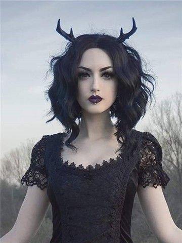 IMSTYLE IMSTYLE Short Lace Front Wig Black Synthetic Wig Short Bob Wigs for Women Natural Wavy for Cosplay and Drag Queen