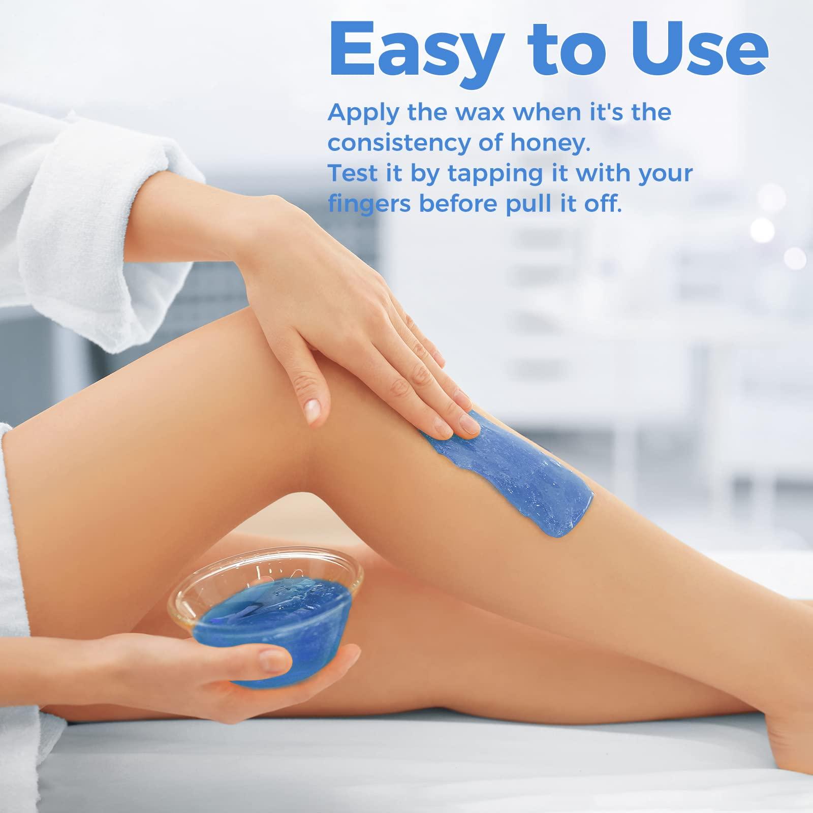 Madors Madors Hard Wax Beads for Hair Removal -1lb/16oz Wax Beans Kit with 10 Wax applicator Sticks for Full Body, Facial, Brazilian Bikin,and legs