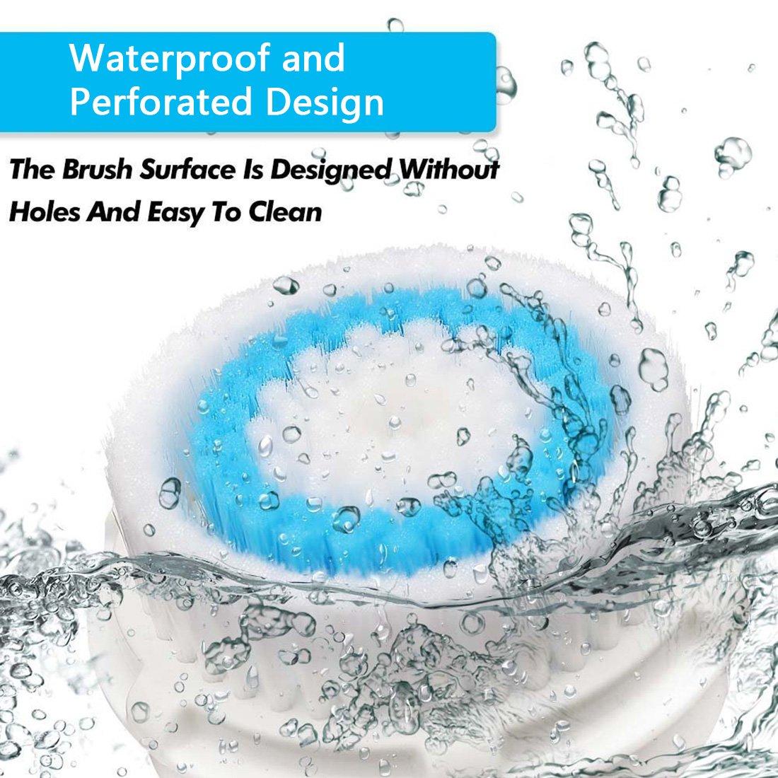 Clarisonic Brush Head Replacements Compatible with Clarisonic Mia 1, Mia 2, Mia Fit, Alpha Fit, Smart Profile Uplift and Alpha Fit, 4 Pack(Deep Pore)