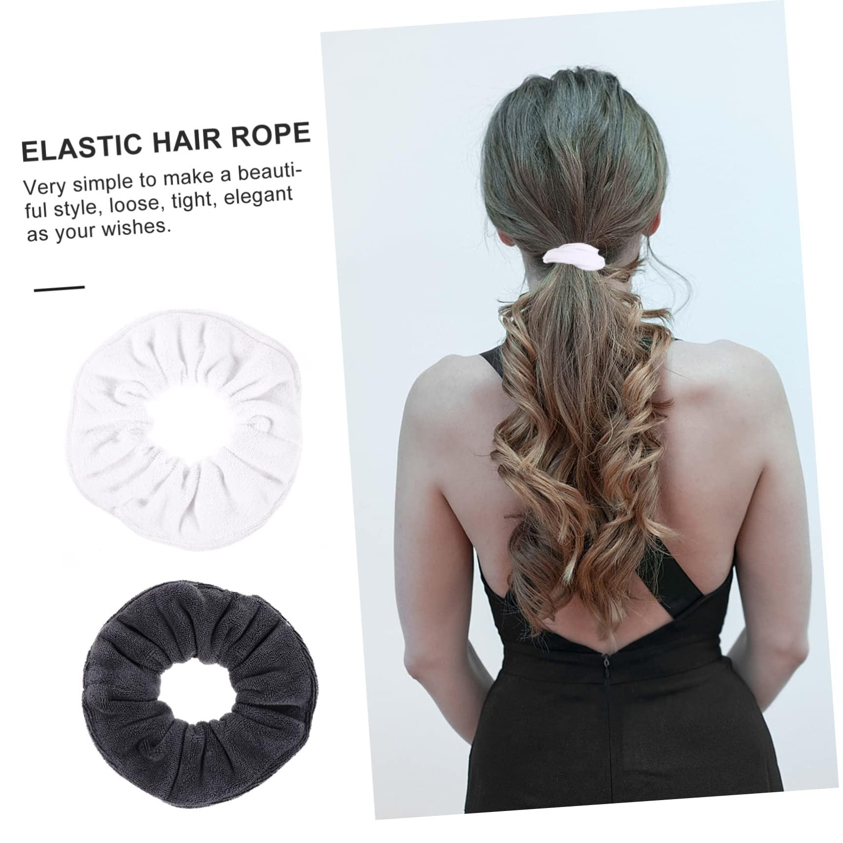 minkissy minkissy Wet Hair Ties Absorbent Hair Bands Moderate Tightness for Women's Hair Styling