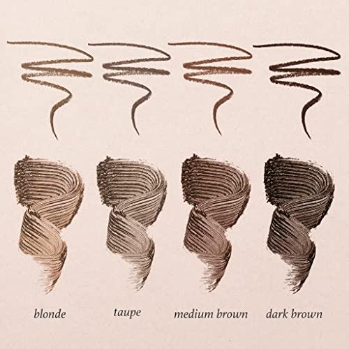 Julep Julep Brow Sculpting Pencil & Tinted Brow Gel Set - Dual-Ended Eyebrow Tool with Brush and Precision Tip - Long-Lasting, Waterproof Formula for Perfectly Defined and Tinted Brows - Dark Brown