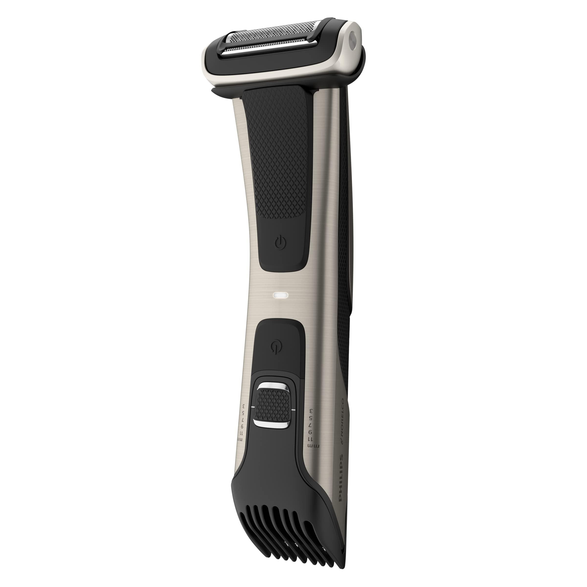 Philips Norelco Philips Norelco Bodygroom Series 7000 Showerproof Body & Manscaping Trimmer & Shaver with case and replacement head for above and below The belt, BG7040/42