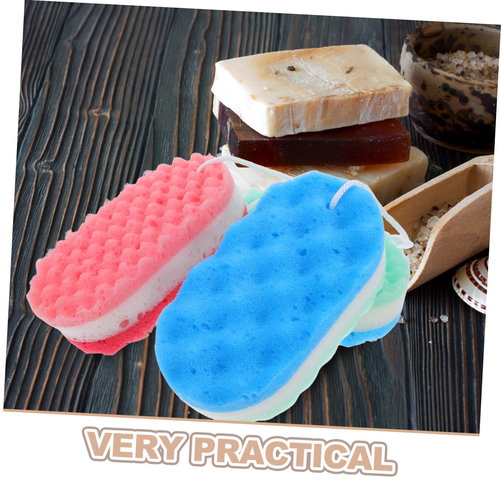 FOMIYES FOMIYES Shower Sponge Double Sided Bath Sponges for Shower Wavy Sponge Cleaning Body Scrubber Soft Gentle Skin Scrubber