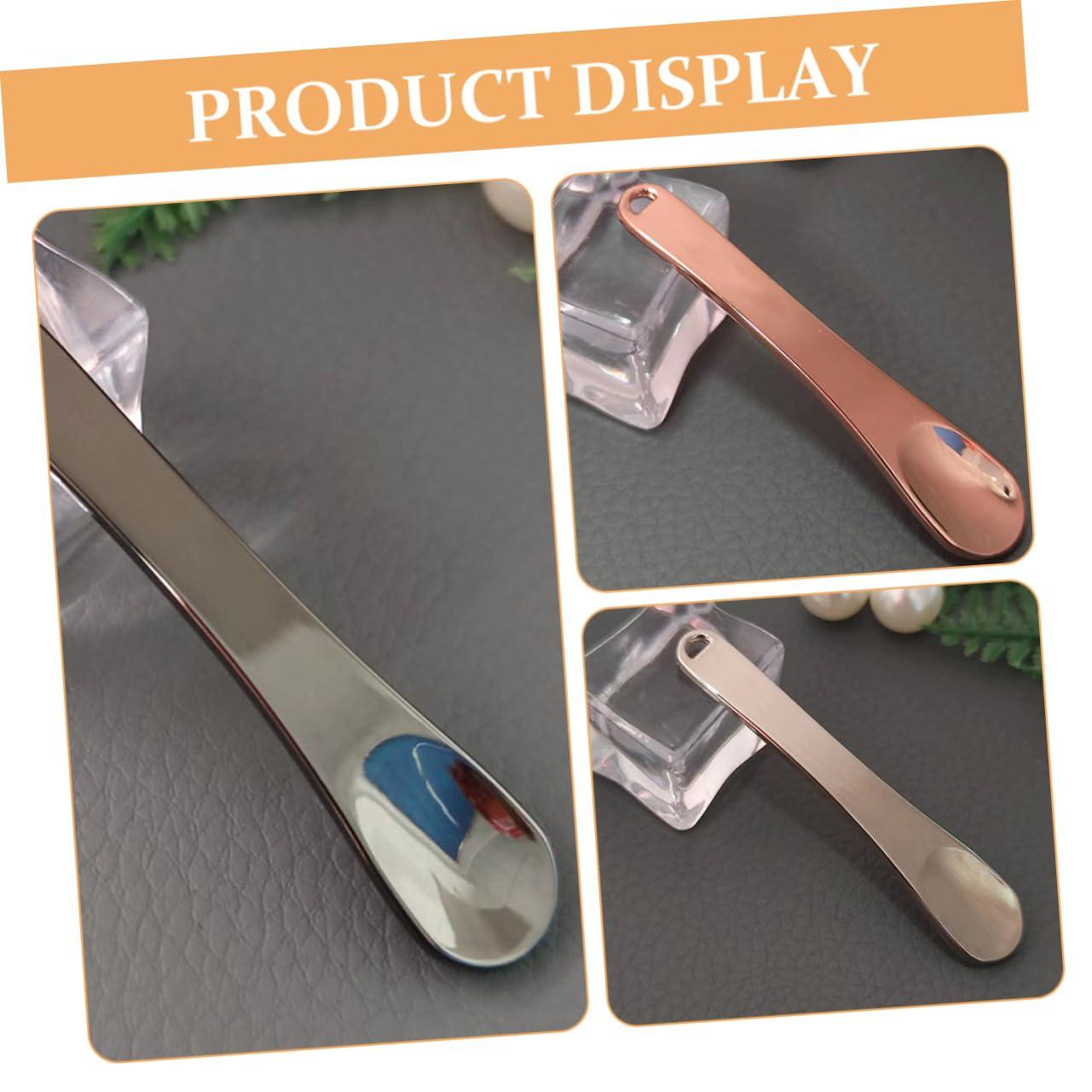 Gatuida Gatuida Cosmetic Spatula Makeup Scoop Spoons 3 Pack Face Cream Spatula Skincare Beauty Tool Cream Applicator Women\'s Cosmetics Spoon Zinc Alloy Makeup Spatulas