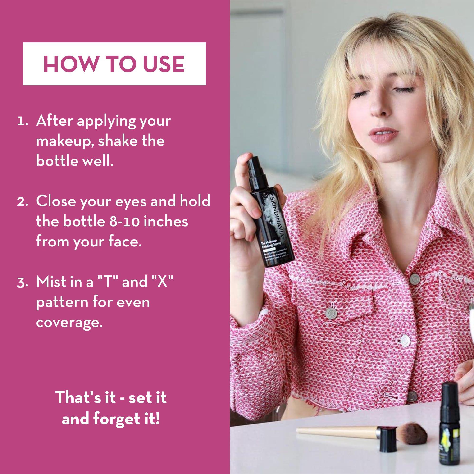 SKINDINAVIA Skindinavia The Makeup Finishing Spray, Oil Control Setting Spray, Temperature-Control for All-Day Wear, For Oily Skin, Long-Lasting Up to 16+ Hours, Heat-Resistant & Waterproof, Fine Mist (2 Oz)