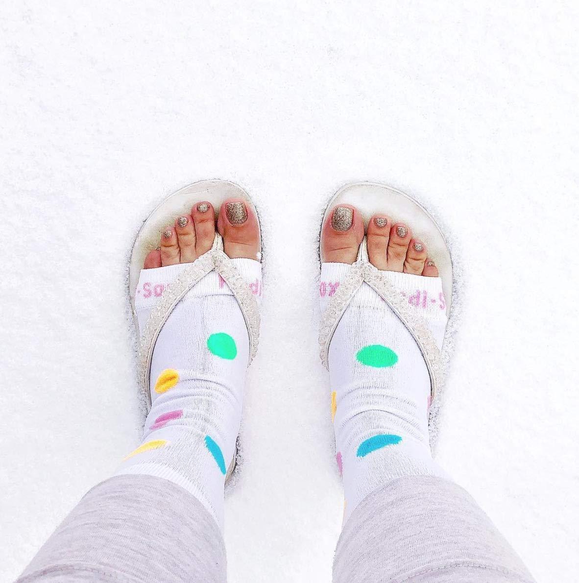 Original Pedi-Sox Pedi-Sox Original brand open-toe socks : Lite Material : SWAK Lips \'n Kisses