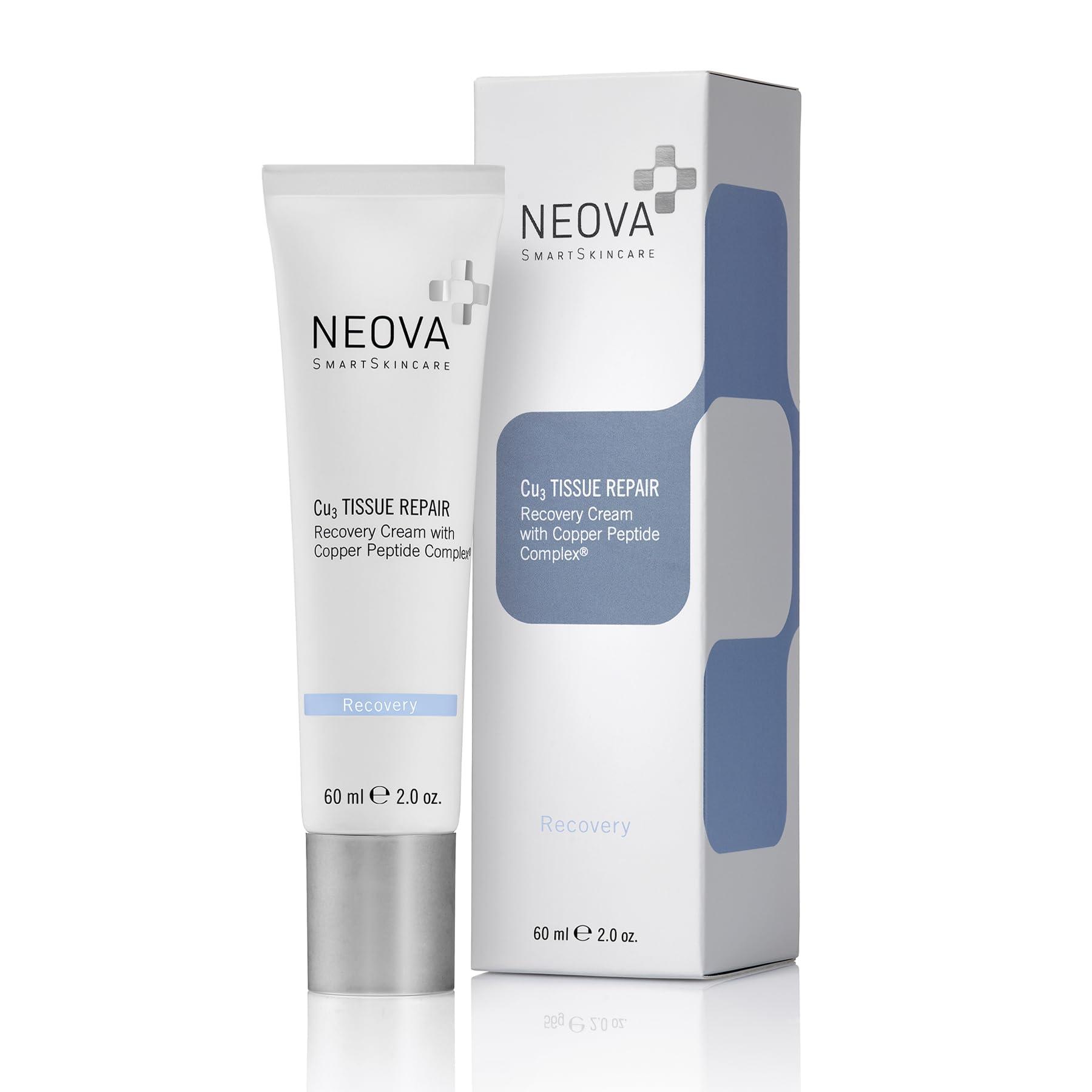 NEOVA NEOVA SmartSkincare Cu3 Tissue Repair & Post Laser Cream 56g, 2 Oz. | Clinical Repair Copper Peptide Cream | Improves & Accelerates Skin Healing & Reduces Irritation
