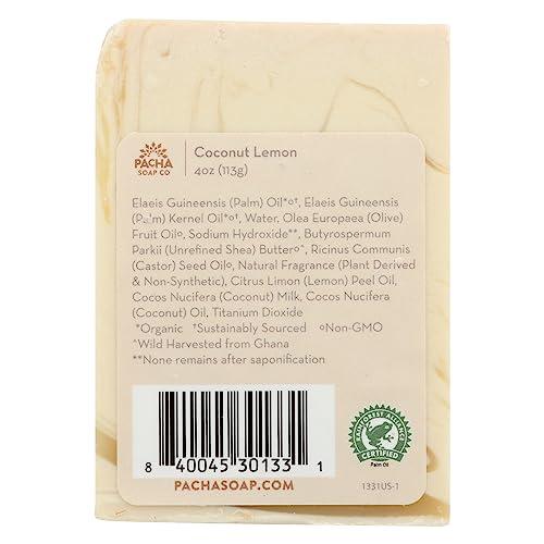 PACHA SOAP PACHA SOAP Coconut Lemon Bar Soap, 4 OZ